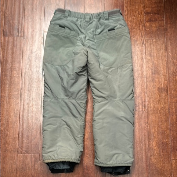 Black Dot Boy’s Olive Green Snow Pants, Size Large - Picture 7 of 10